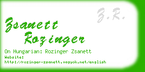 zsanett rozinger business card